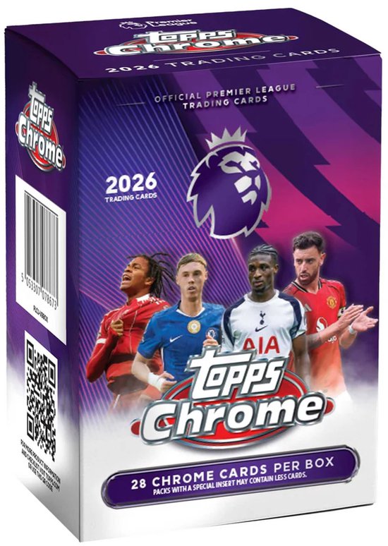 Topps Premier League Chrome 2026 Value Box