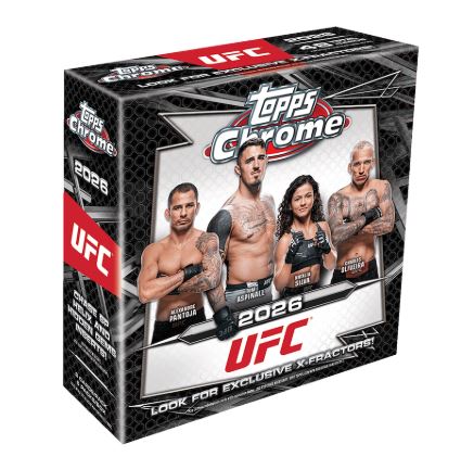 TTopps Chrome UFC Factory Sealed Mega Box 2026